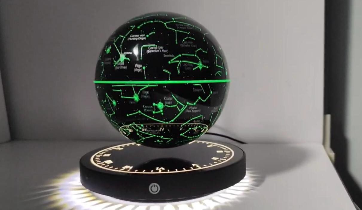 Magnetic Levitating Globe with LED Light,Floating Globes Constellation Ball N...