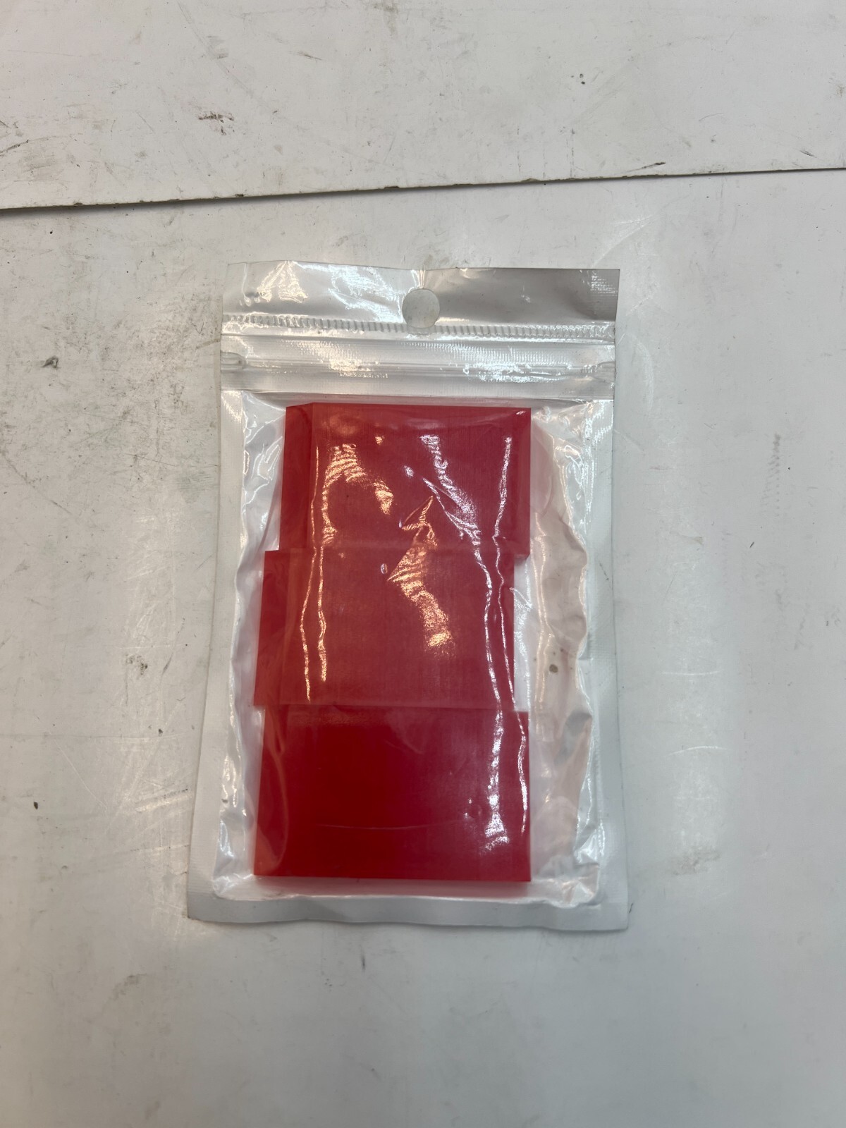 (QTY 9) AHCHAY 1-inch Rubber Extra Small Squeegee Flexible and Soft Red