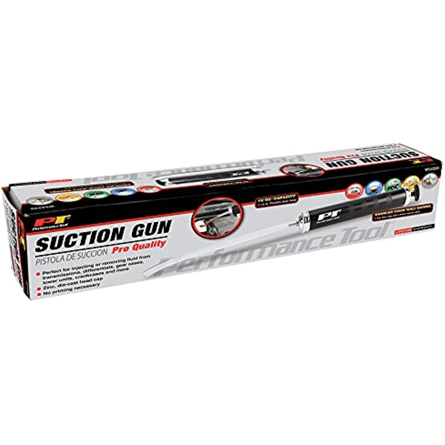 Performance Tool W54220 Pro Quality Suction Gun Pump for Vehicle Engine Oils and