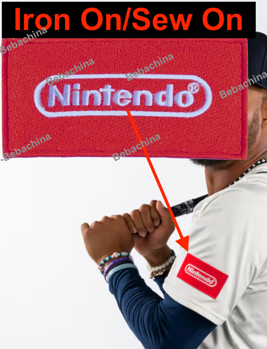 50 Season Patch + Nintendo Patch Seattle Mariners Ad PATCH Jersey Patch Blue