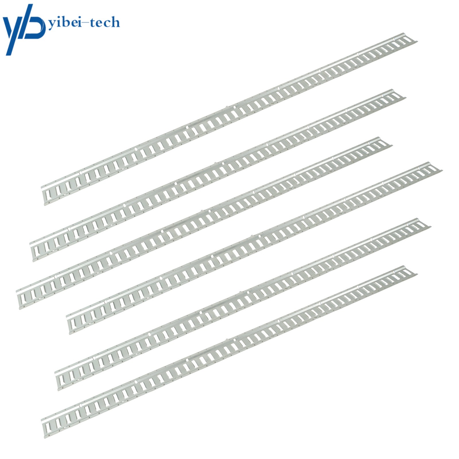 6 Pack 8' E-Track Trailer Tie-Down Rails Galvanized Horizontal For Trucks New