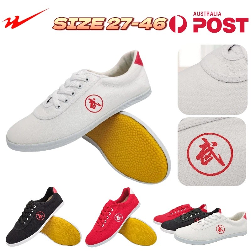 Adult Kid Chinese Kung Fu Tai Chi Shoes Wushu Slipper Martial Taekwondo Shoes AU