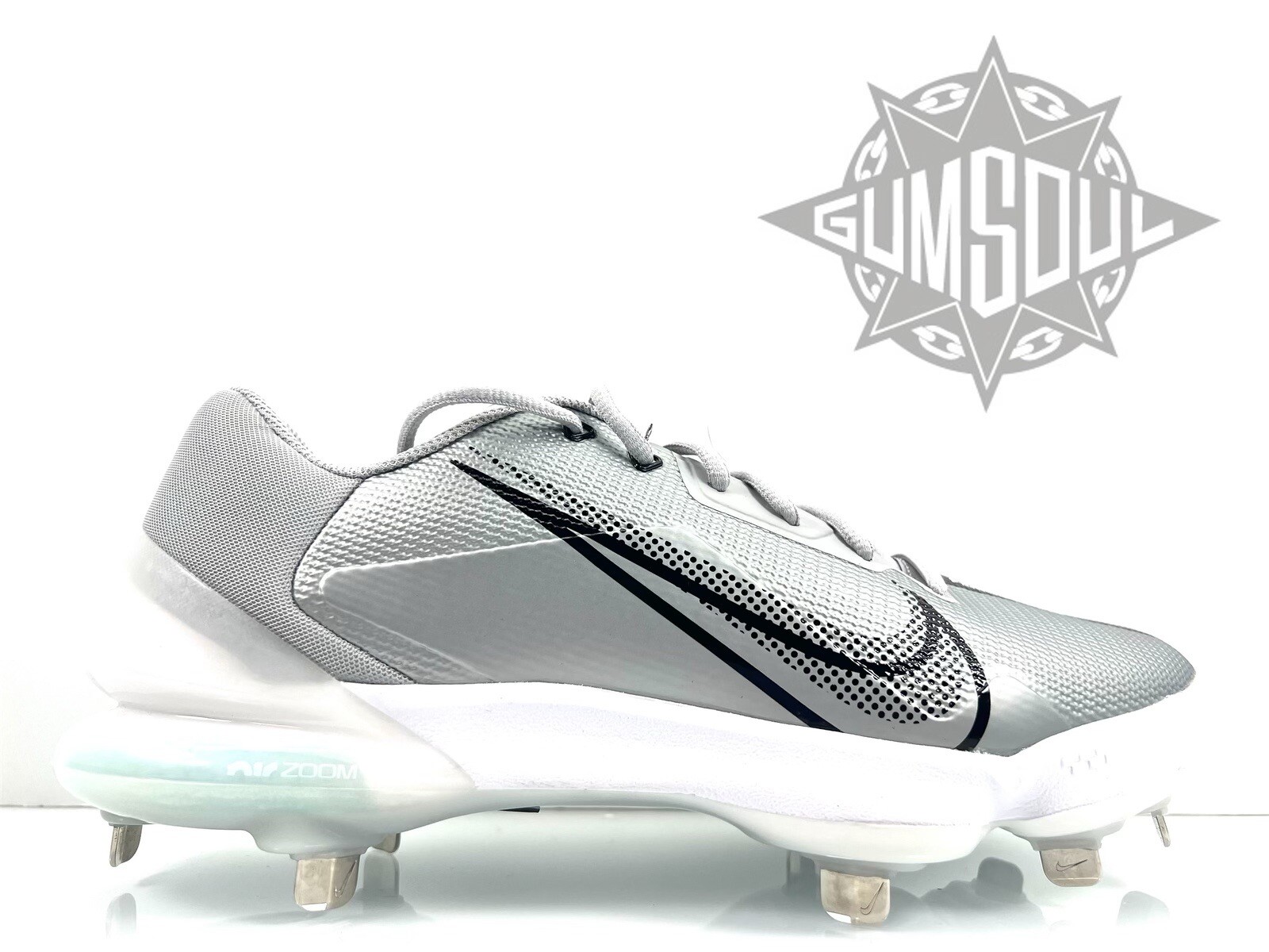 NIKE FORCE TROUT 7 PRO METAL BASEBALL CLEATS LIGHT SMOKE GREY CQ7224 023 sz 9.5