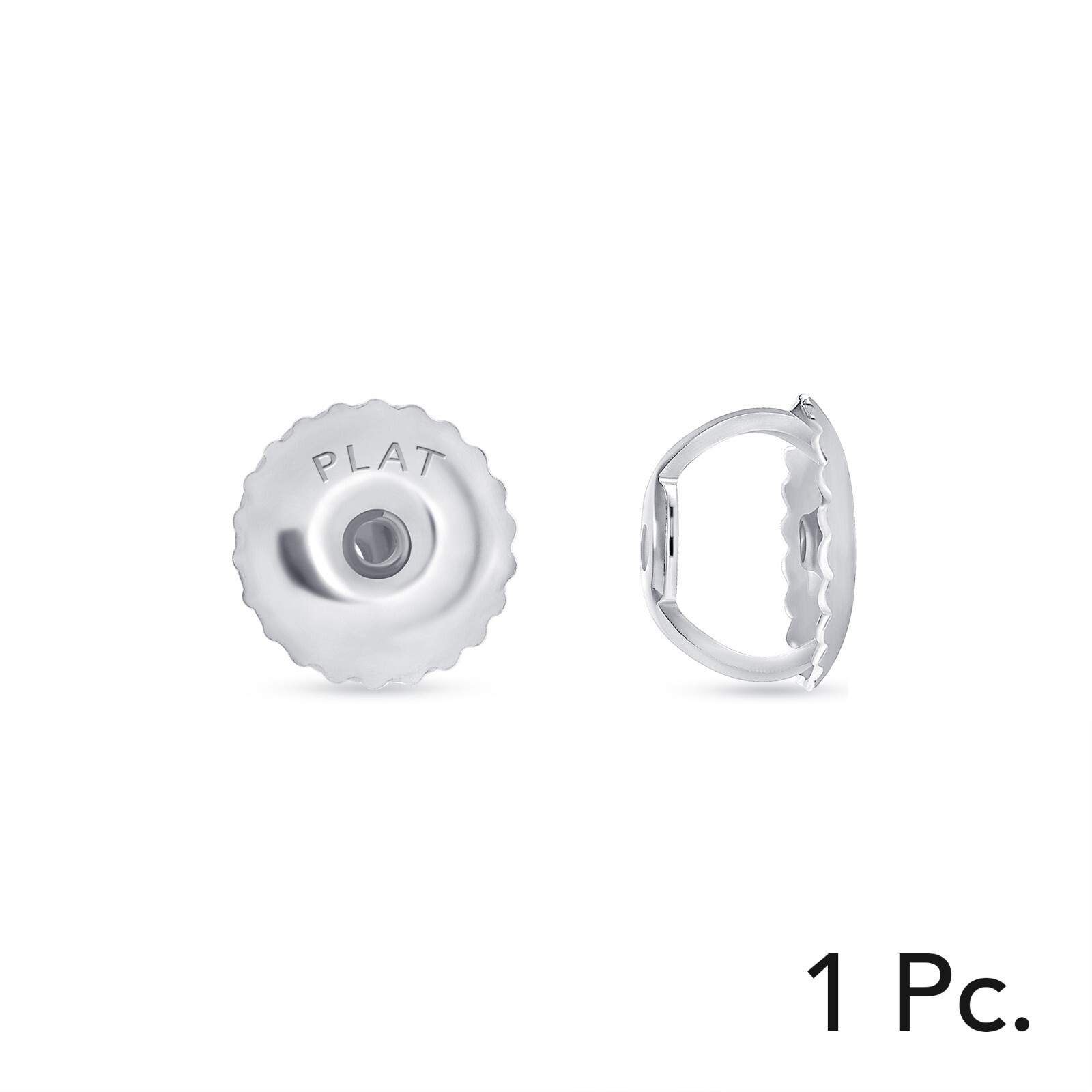 One 1 Pc Solid Real 950 Platinum Stud Earrings Finding Screw Back Replacement