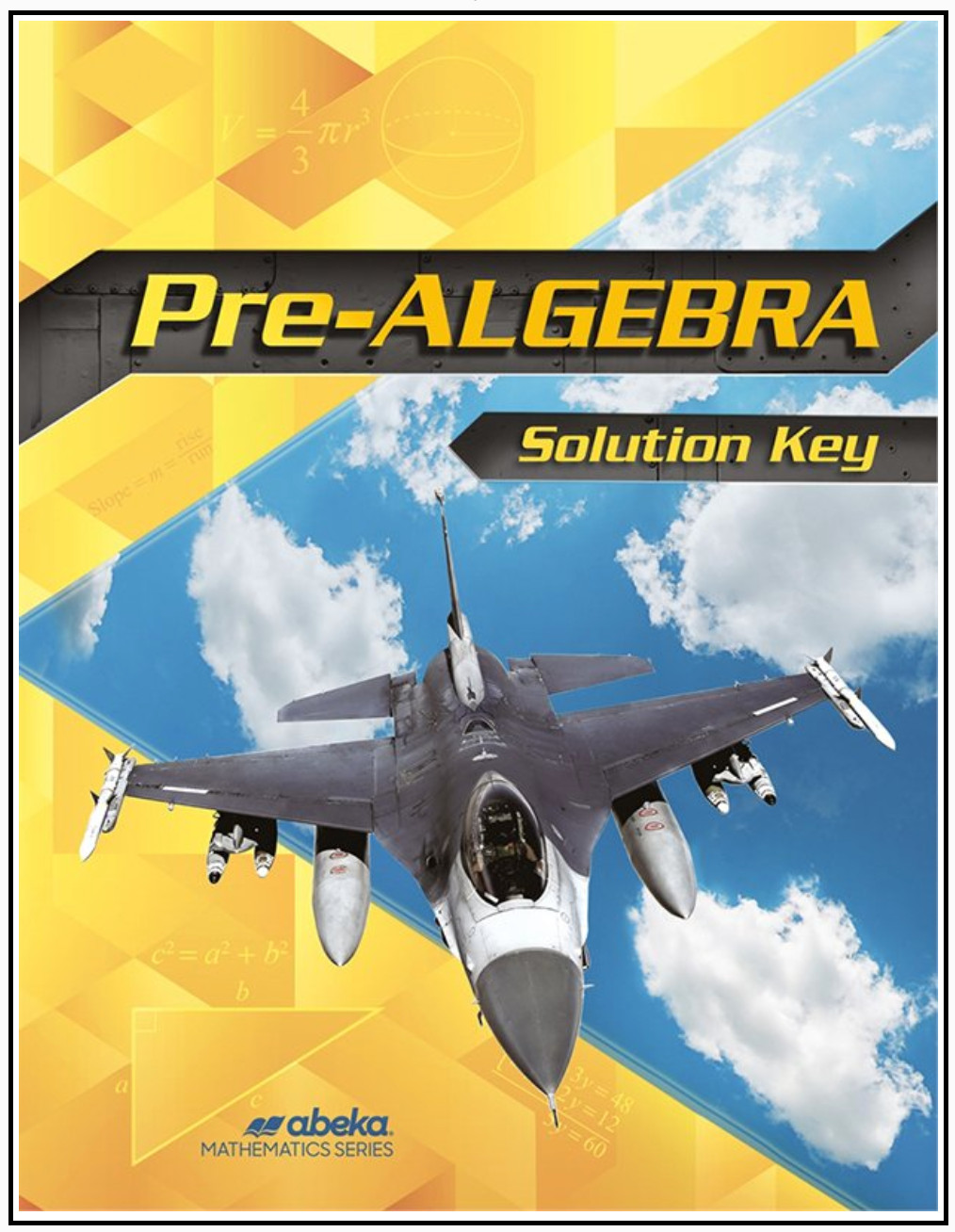 NEW Abeka PRE-ALGEBRA SOLUTION KEY 319201 8th Grade Math Junior or High School
