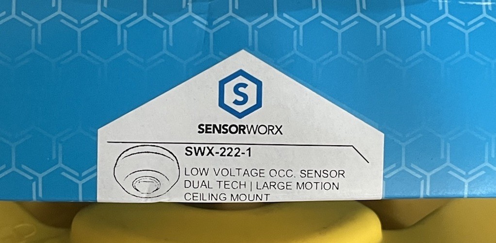 SensorWorx Ceiling PIR Occupancy Sensor - Dual Tech - 360°/ Large Motion -12-24V