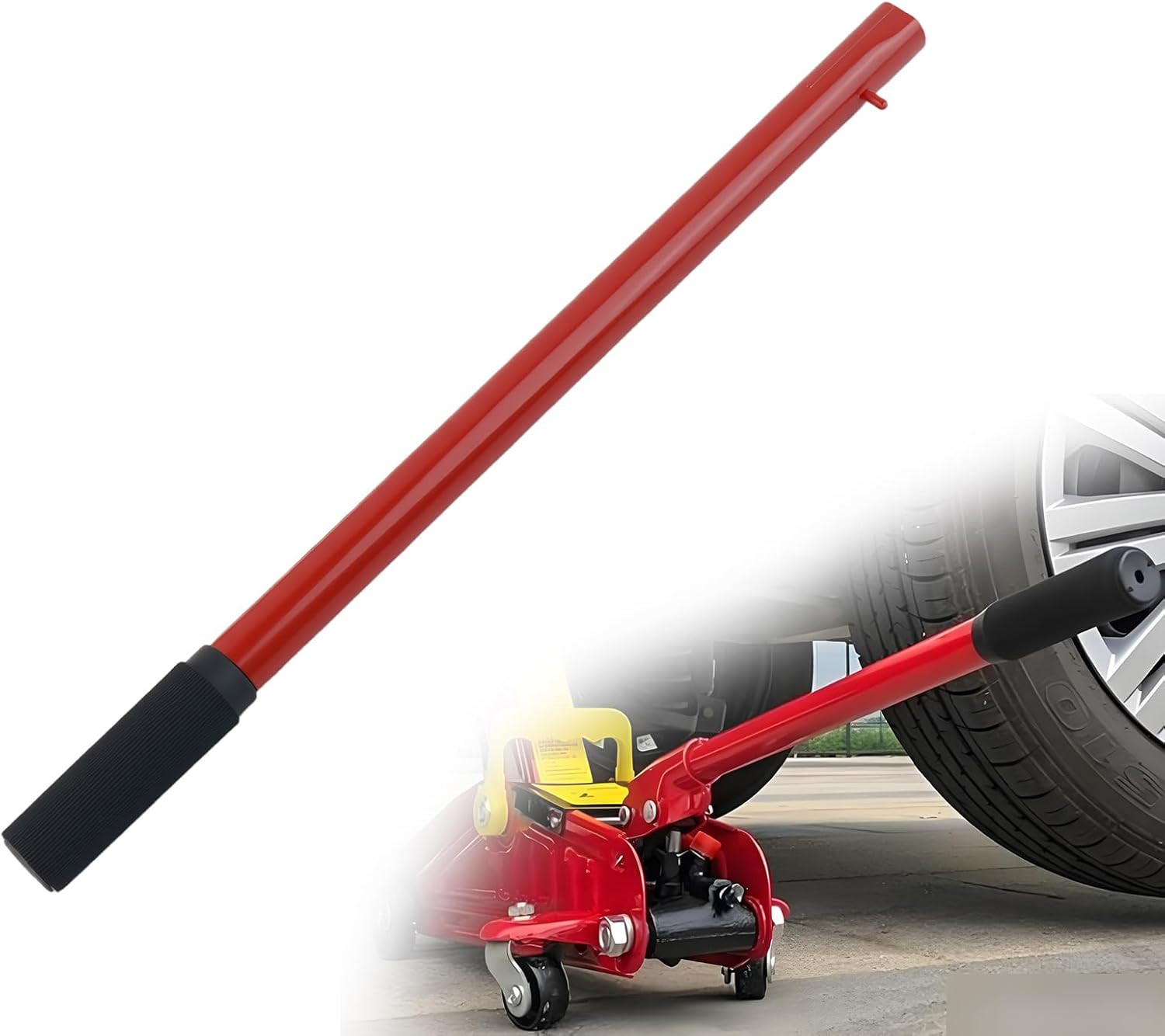 2 Ton Replacement Jack Rod for Professional Floor Jacks with Anti-Slip Handle
