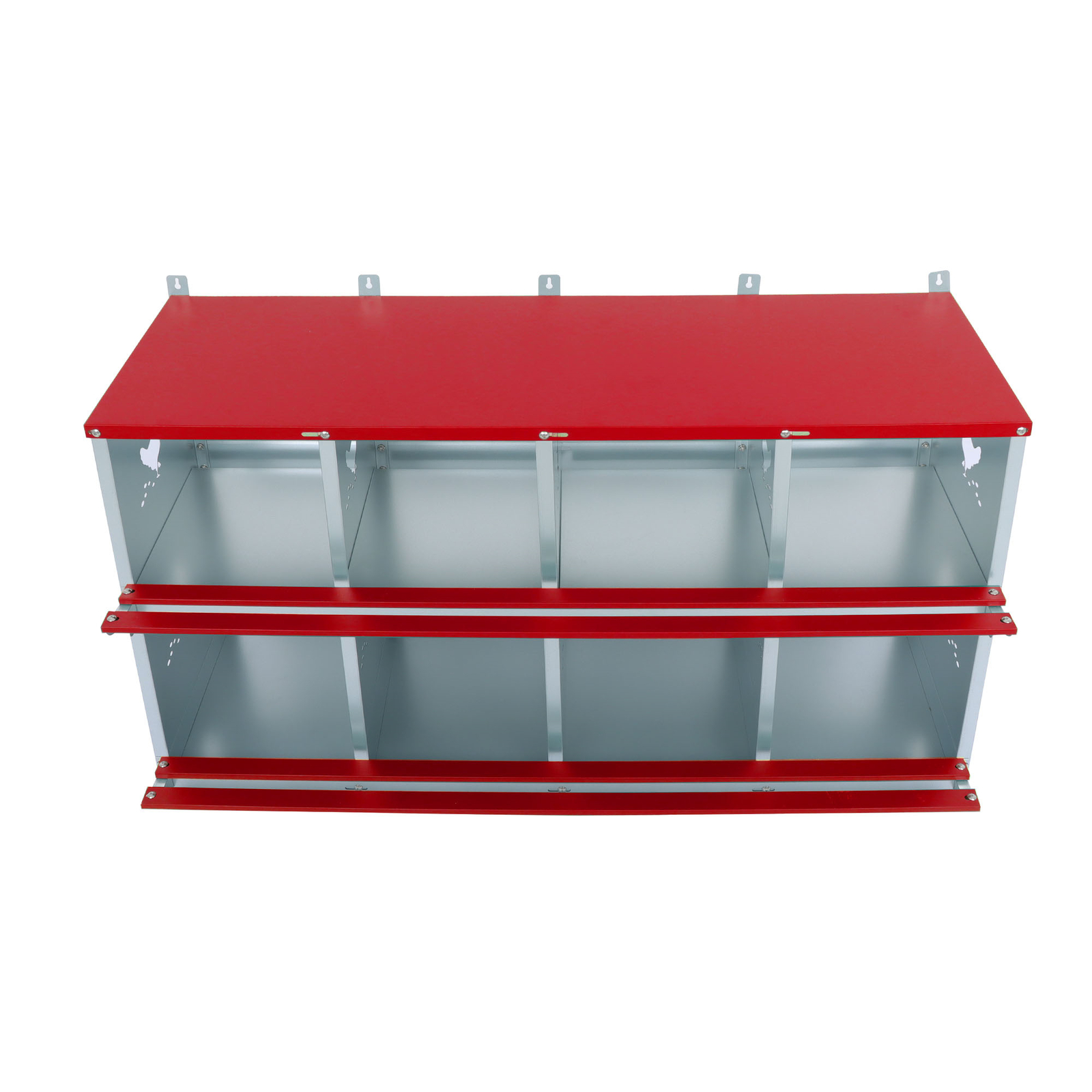 LABLT Chicken Nesting Boxes 8 Compartment Metal Poultry Nest Box For Chicken