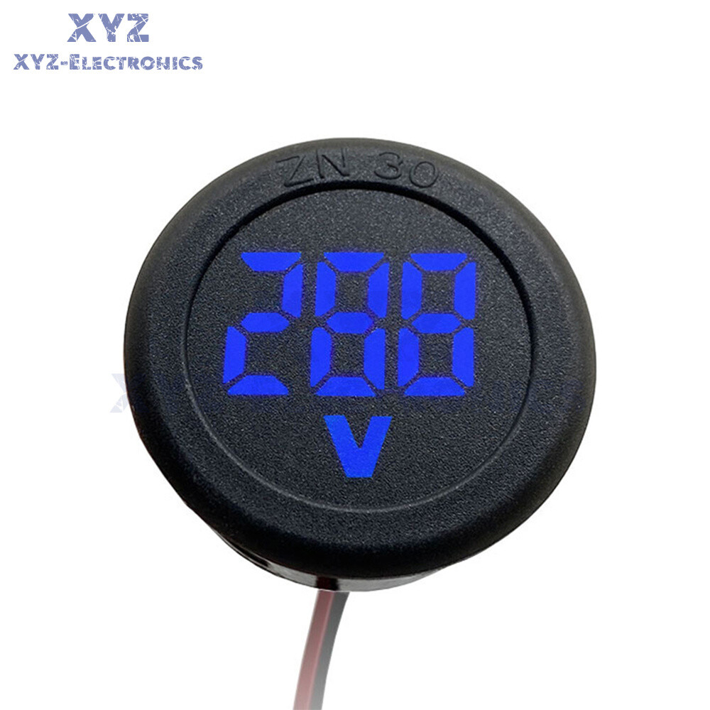 AC 50-500V Voltmeter LED Display Digital Panel Meter Voltage Indicator Red Blue