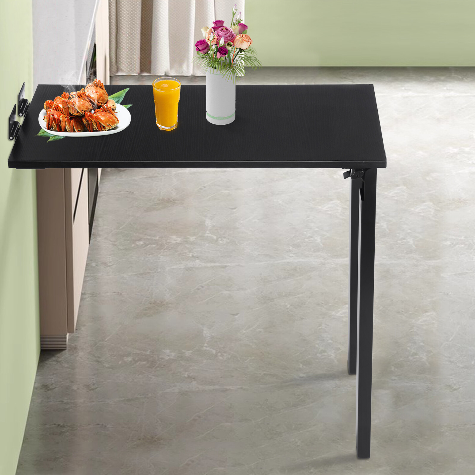 L-Shape Table Folding Table Folding Dining Rectangle Wall Mounted Folding Table
