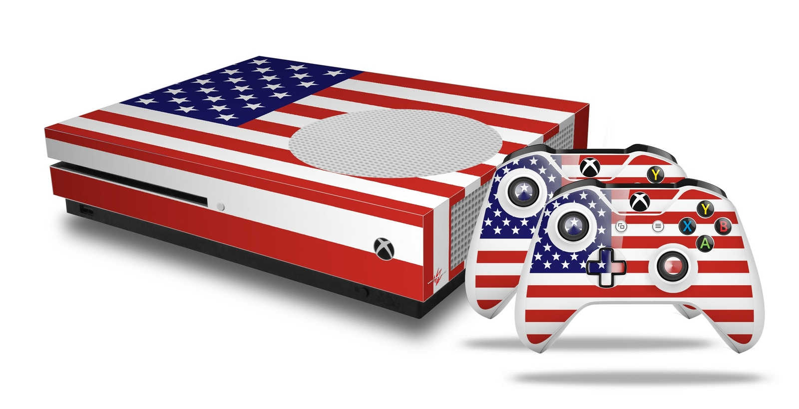 Skin XBOX One S Console Controller USA American Flag 01