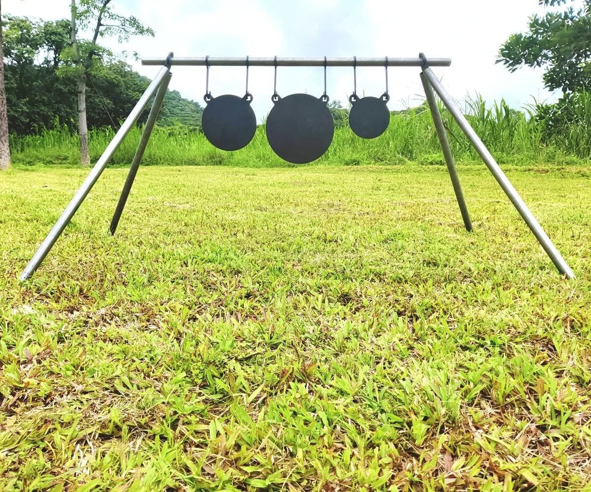 Portable Target Hanger Kit with AR500 Steel Hooks for Effortless Target Setup