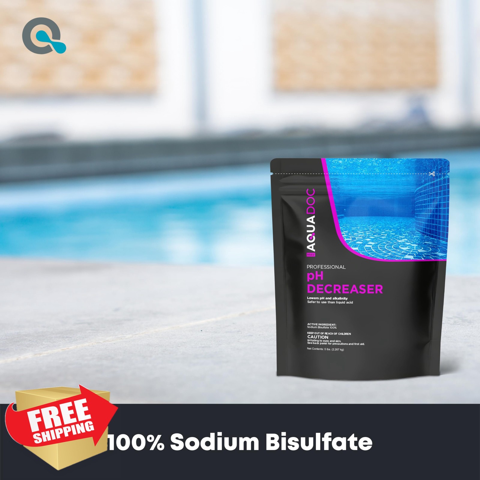 MAV AquaDoc pH Down Pool Chemical, 5lb Sodium Bisulfate