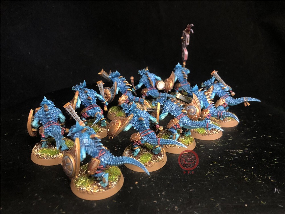 Warhammer AOS DPS painted Lizardmen Seraphon Saurus Warriors SK7649