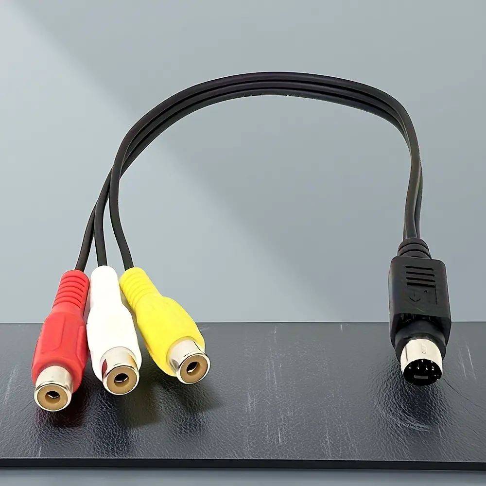 7 Pin S-Video AV Composite Stereo RCA Cable for Game Capture HD Game Console