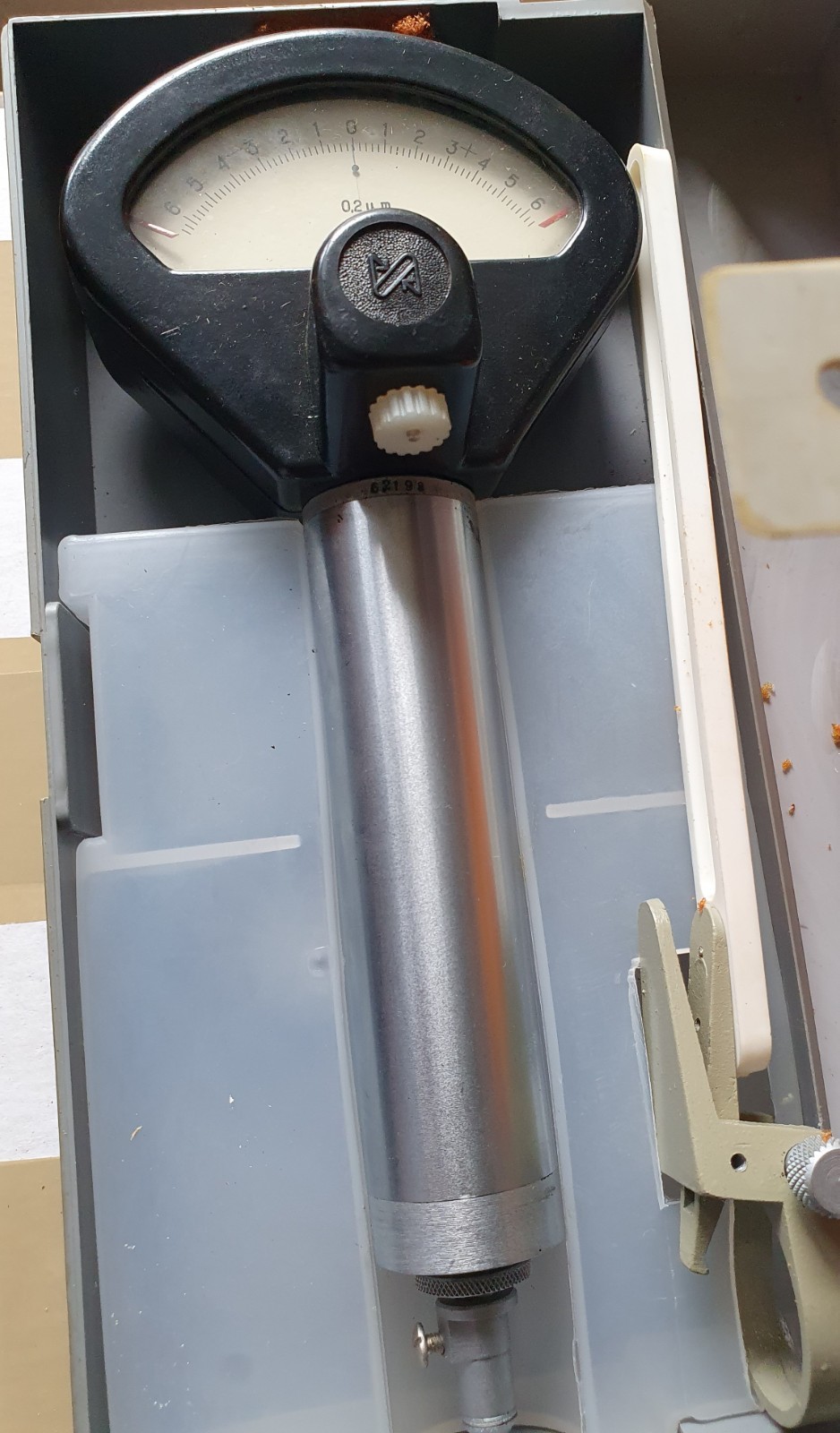 Mikrokator Measuring head spring +/- 0.006 mm  1 div. = 0.0002 mm.