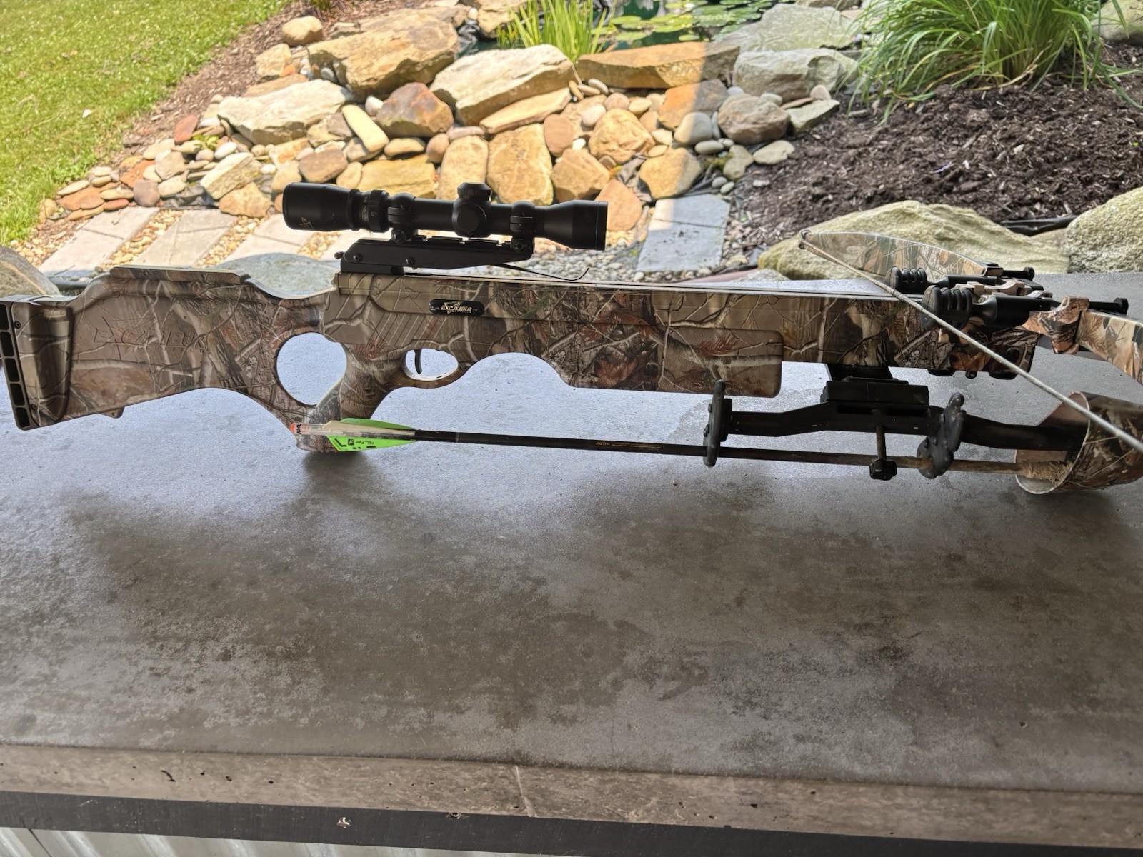 Excalibur Equinox Camo Recurve Crossbow 150lb 250fps w/ Scope & Bolts