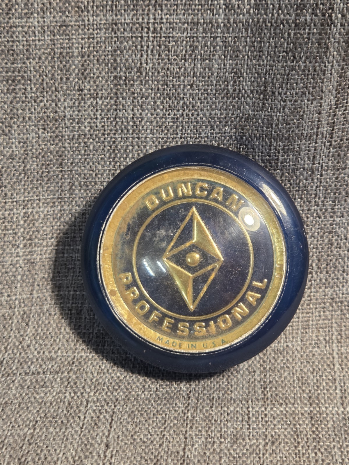 Vintage Duncan Professional Diamond Yoyo Blue Yo Yo