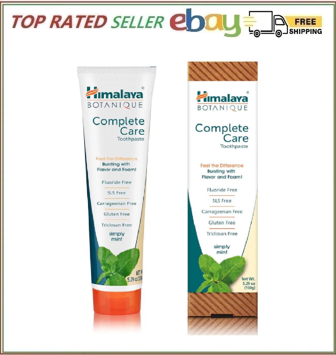 Himalaya Botanique Complete Care Toothpaste, Herbal, 5.29 Ounce (Pack of 1)
