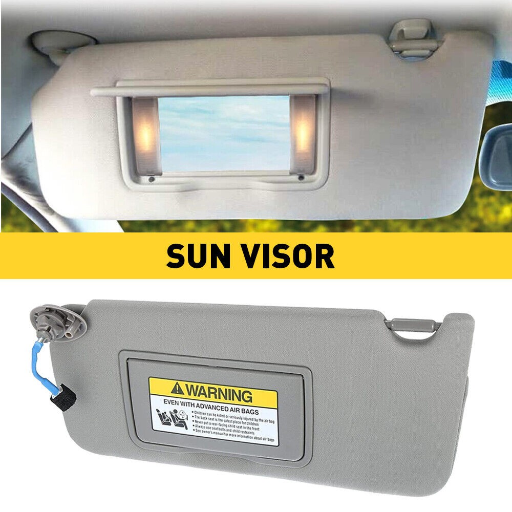 Left Driver Side Sun Visor Gray For 2008-2016 Honda Accord 83280-TA5-A51ZA
