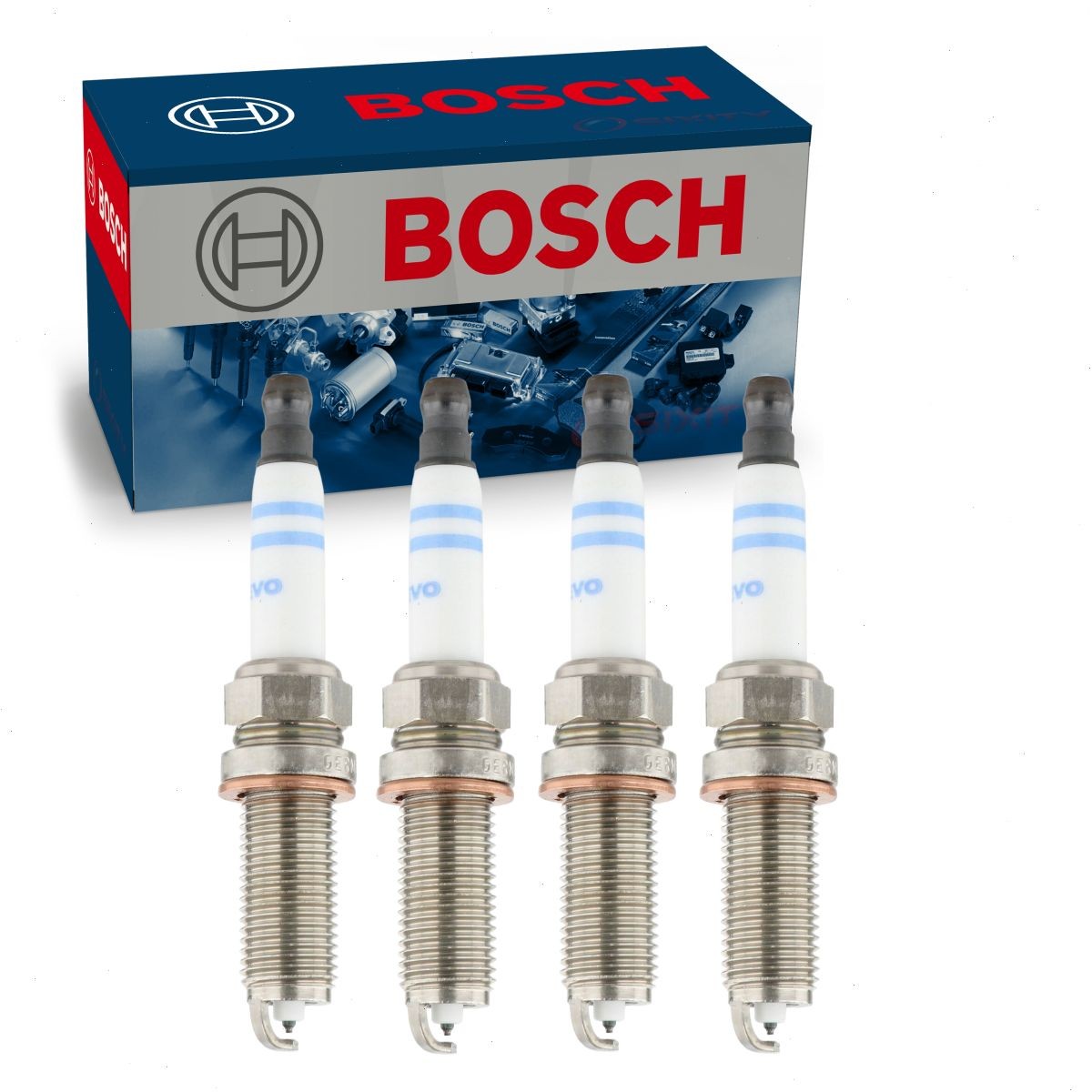 4 pc Bosch EVO Spark Plugs for 2016-2020 Volvo XC90 2.0L L4 Ignition Wire lj