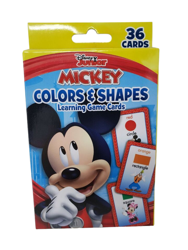 Bendon Disney Mickey Mouse Flash Cards - 36 Cards - New  - Colors & Shapes