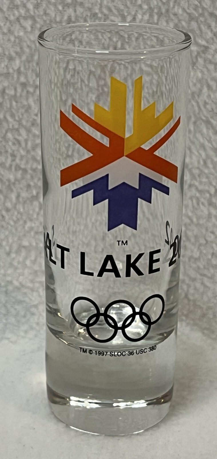 Olympics Salt Lake 2002 Souvenir 4" Tall Shot Glass