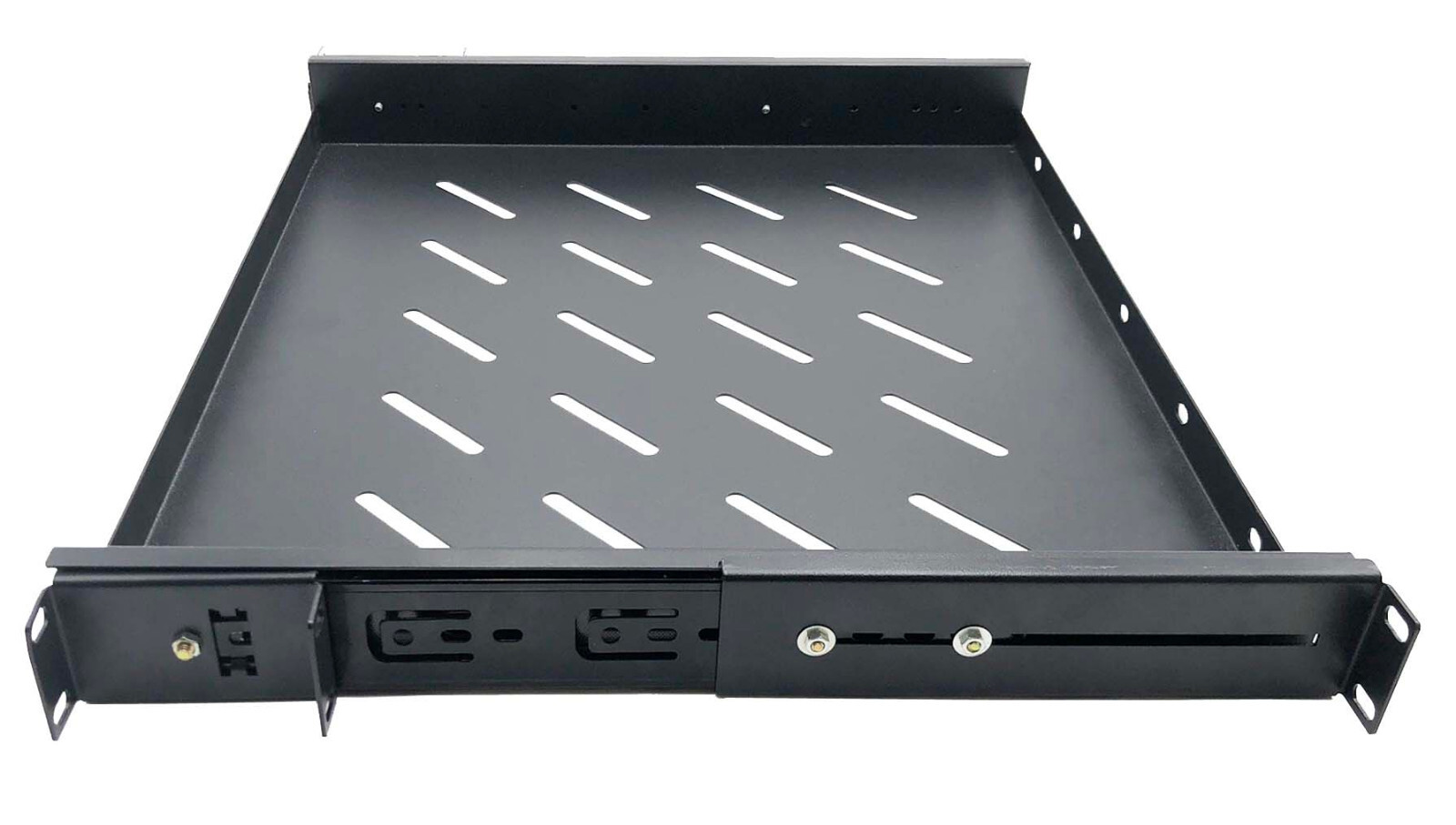 19" Rack Mount ADJUSTABLE Pull-Out Sliding Keyboard Mouse Network Shelf Tray