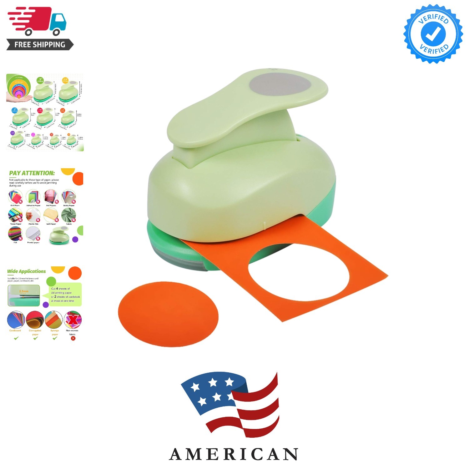 2 Inch Circle Punch, Paper Punch, 2 Inch Hole Punch, Circle Hole Punch Cutter...