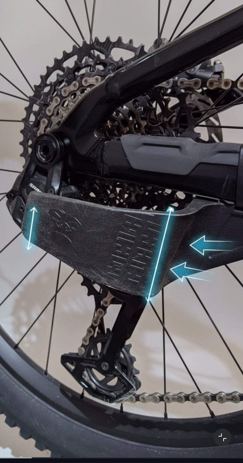 Gorila Guard MTB Derailleur Protector -- Heavy Duty
