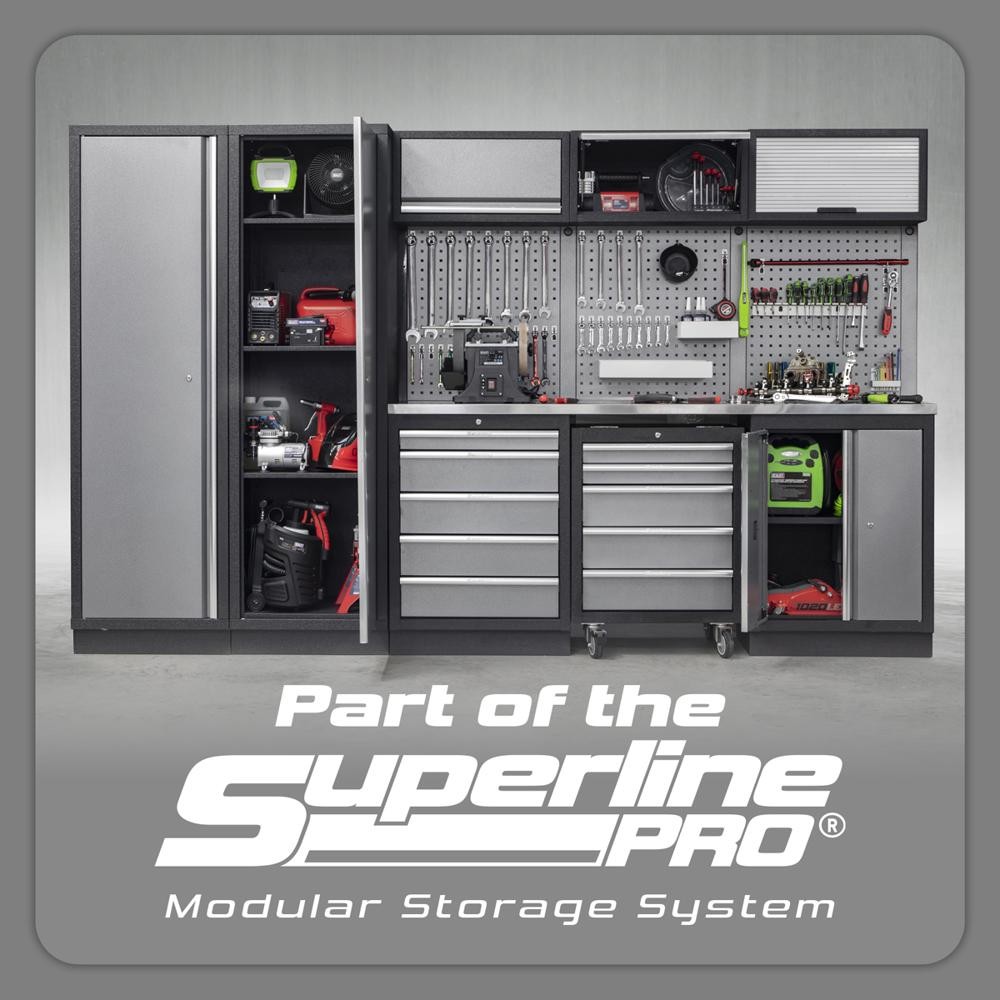 Sealey Superline Pro MSS 2 Door Modular Wall Cabinet Black / Grey