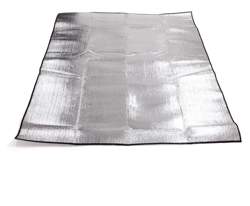 Camping Foam Sleeping Mat Aluminum Foil Insulation Thermal Waterproof Tent Pad O