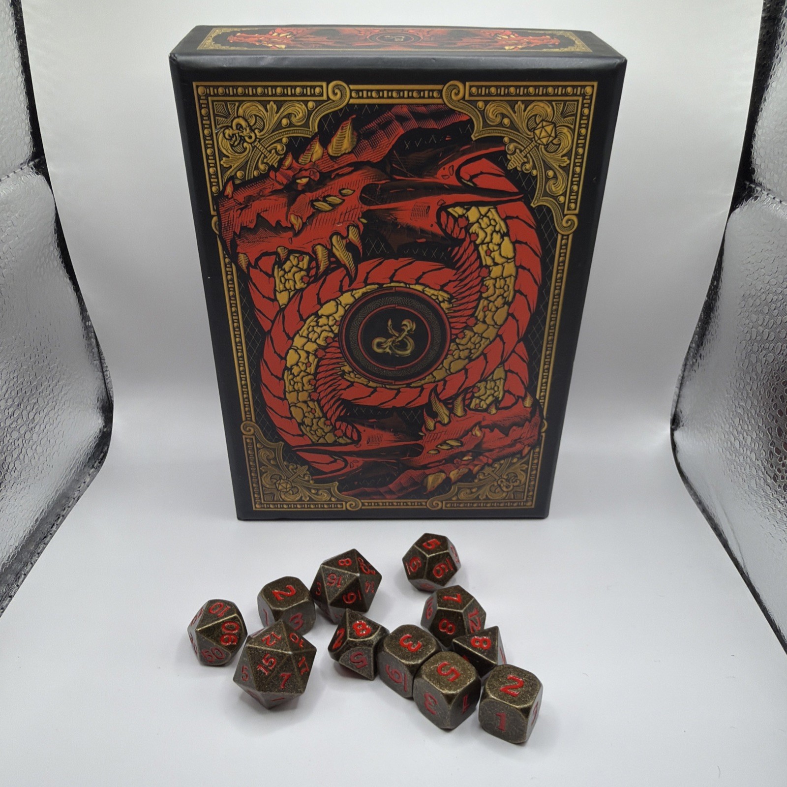 Dungeons & Dragons Wizards of the Coast Metal Dice Set 2020 11 Dice