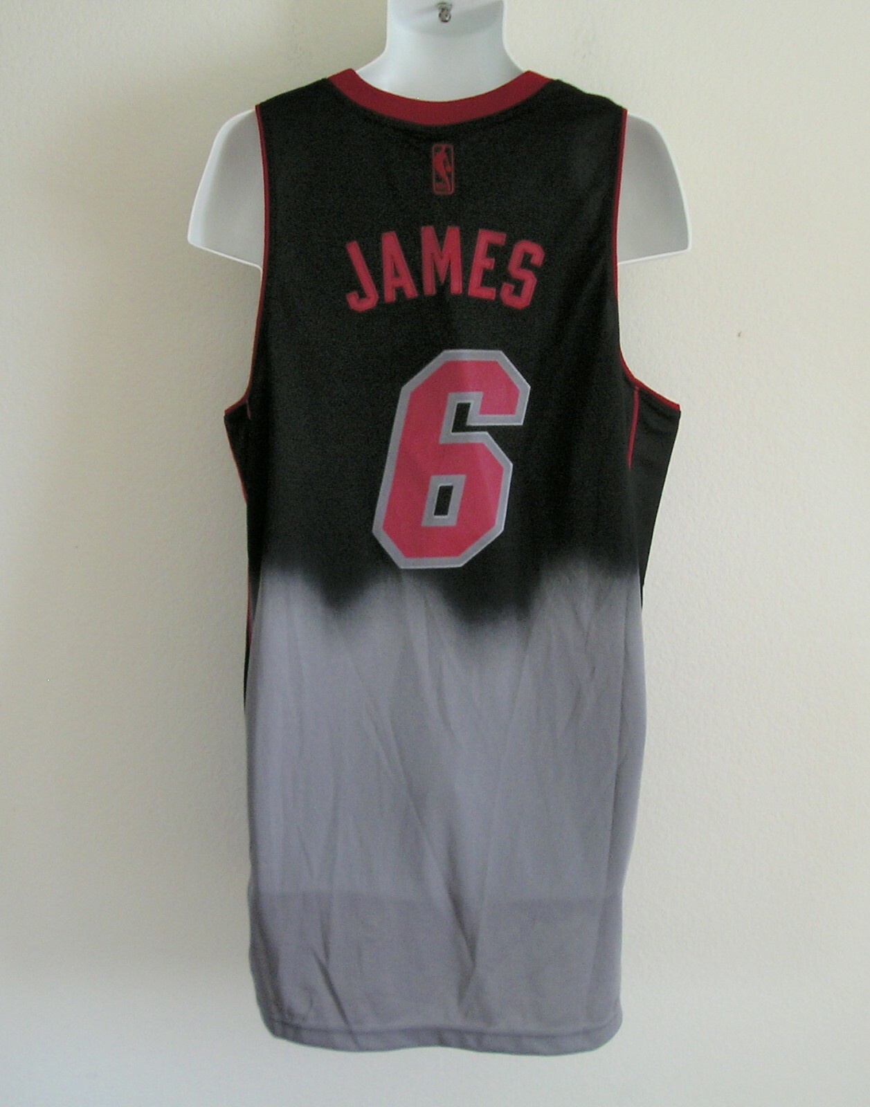 Adidas LEBRON JAMES LIMITED ED MIAMI HEAT Swingman Jersey Basketball Shirt~Sz Lg