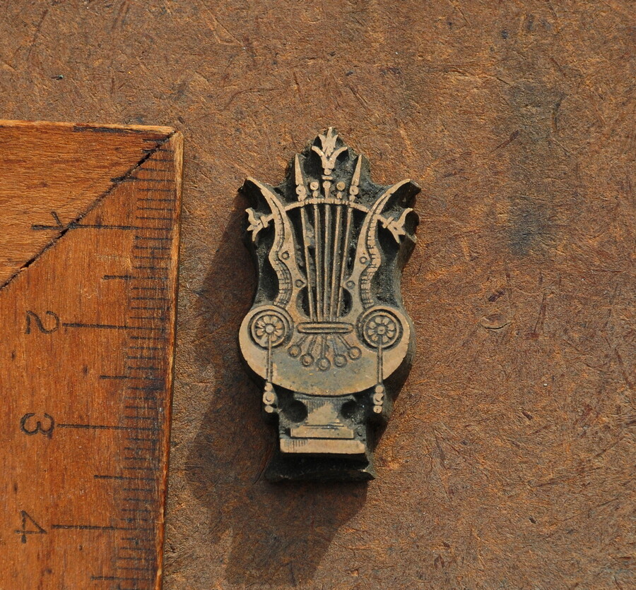 brass ornament bookbinding Art Nouveau Deco gilding bookbinder embossing rare