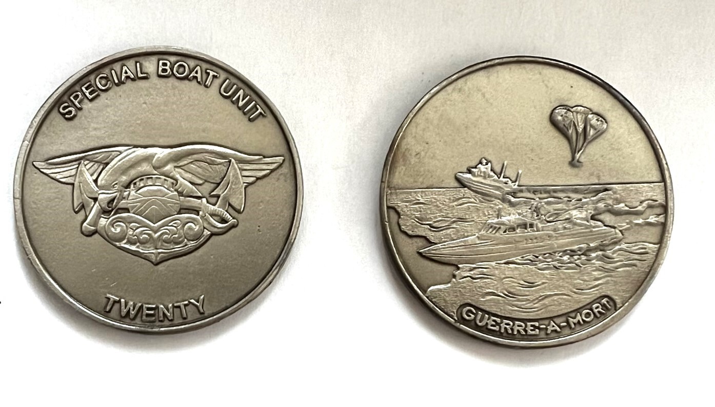 SBU-20 Guerre A Mort Special Warfare Challenge Coin #2  SBT SWCC SEAL SDV
