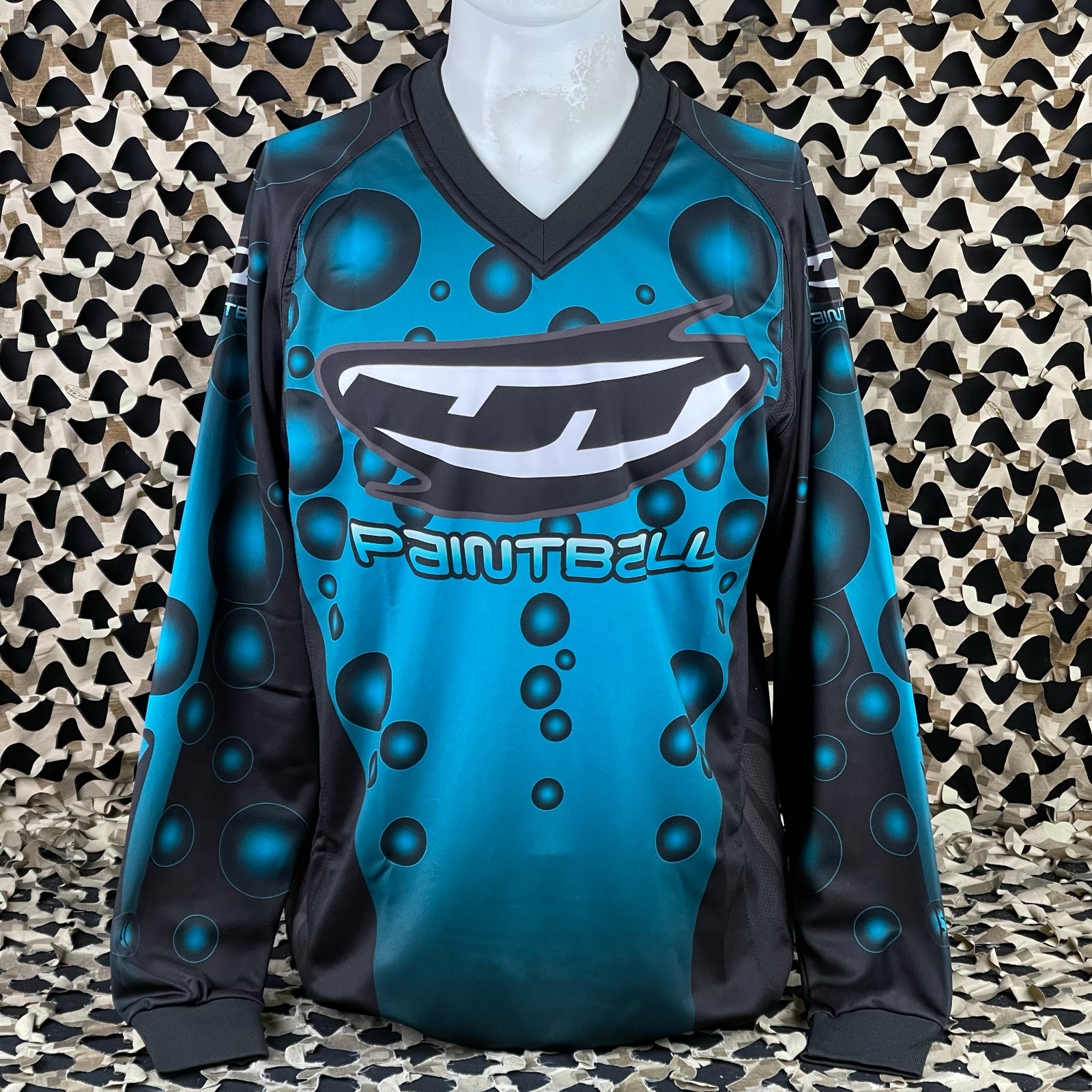 NEW JT Bubbles Paintball Jersey - Teal - Medium