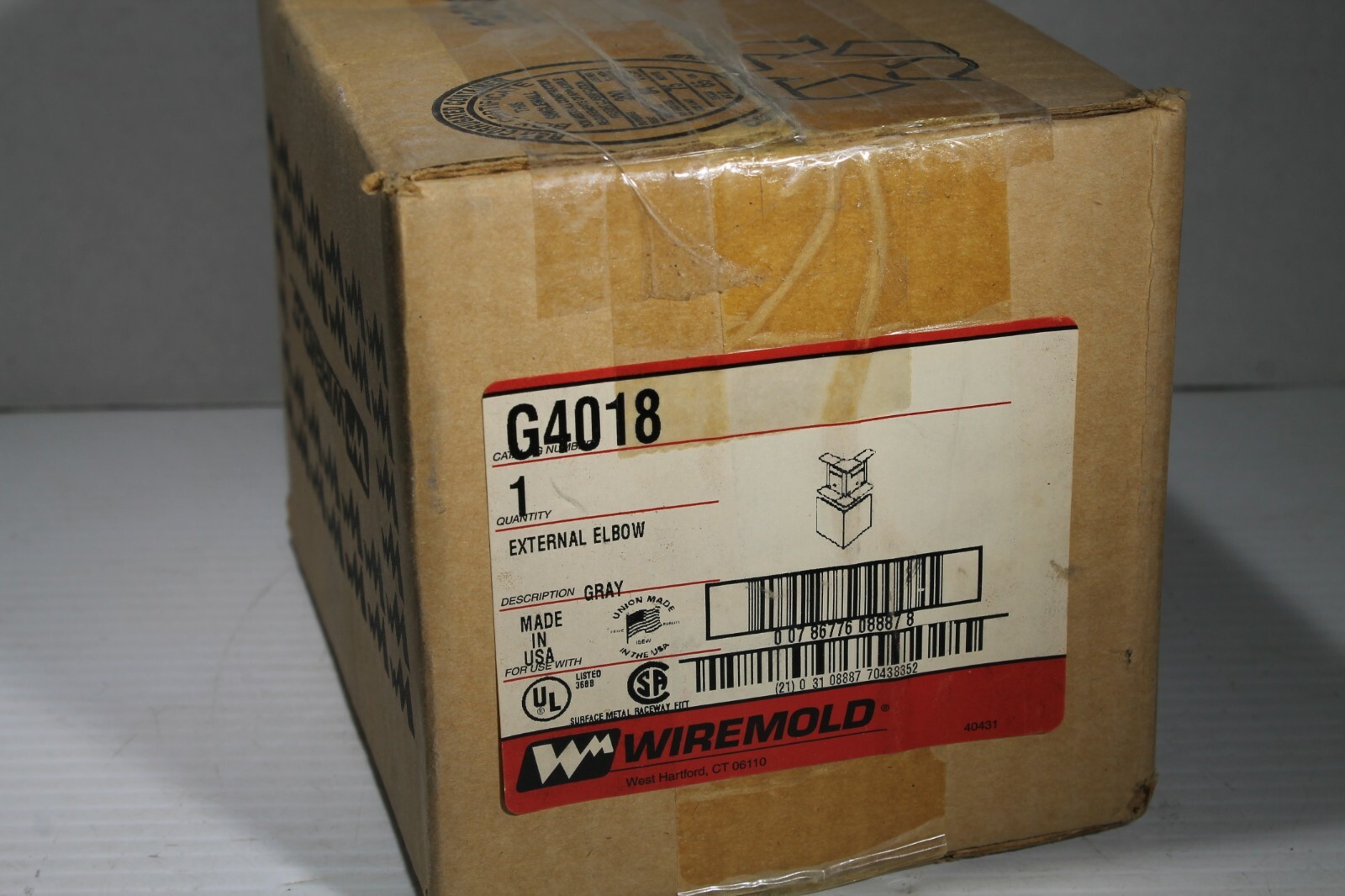 Wiremold G4018 External Elbow Gray