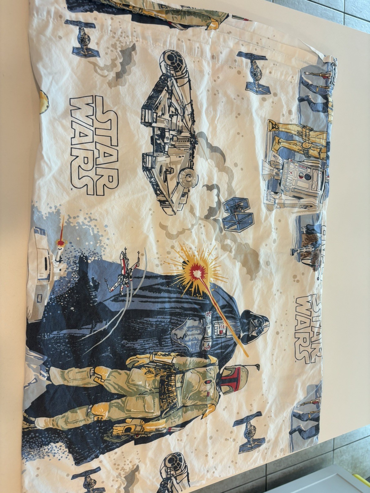 Pottery Barn Kids Star Wars 2 Empire Strikes Back Pillowcases Std
