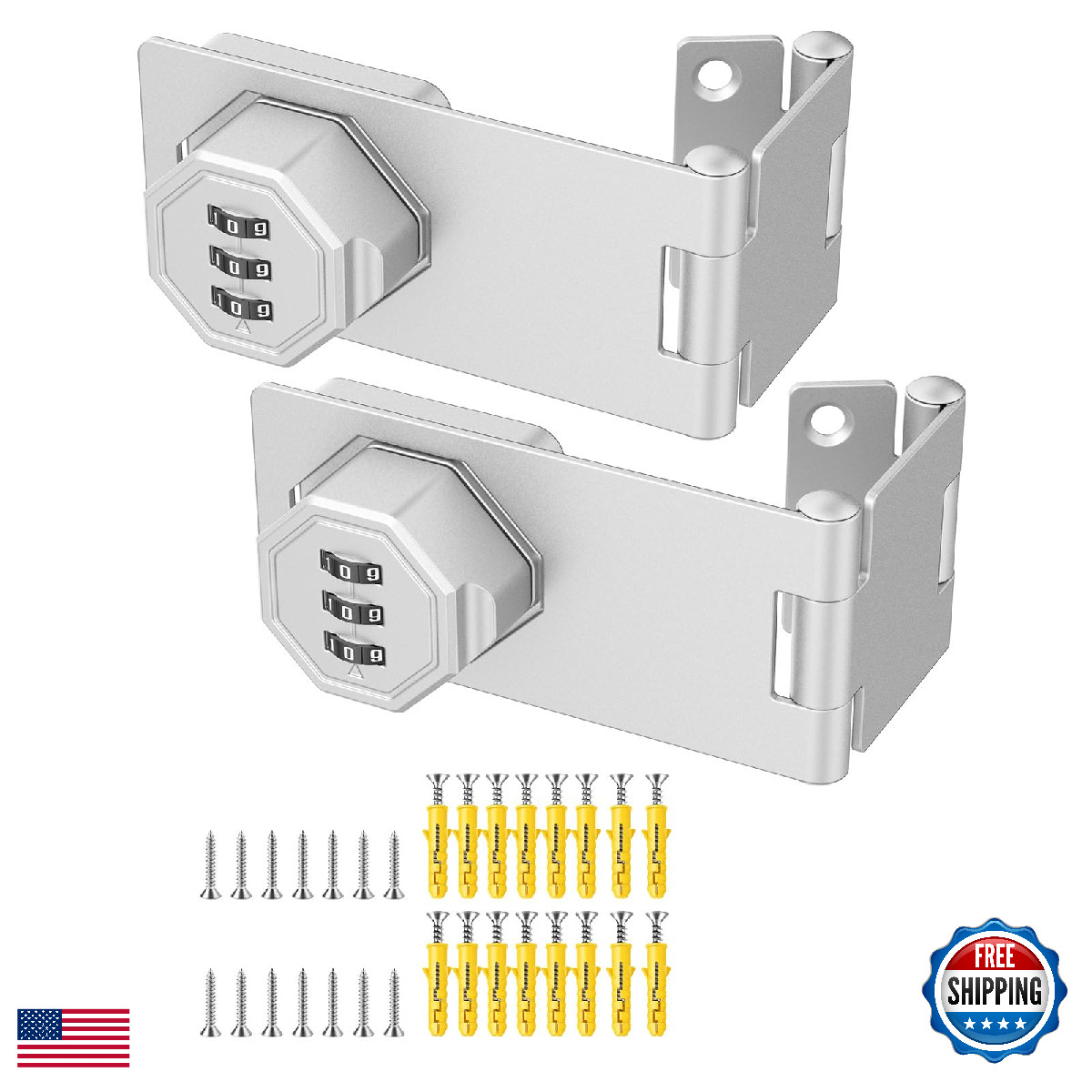 Anobeyi Cabinet Lock Combination 90 Degree Bifold File Cabinet Door Lock