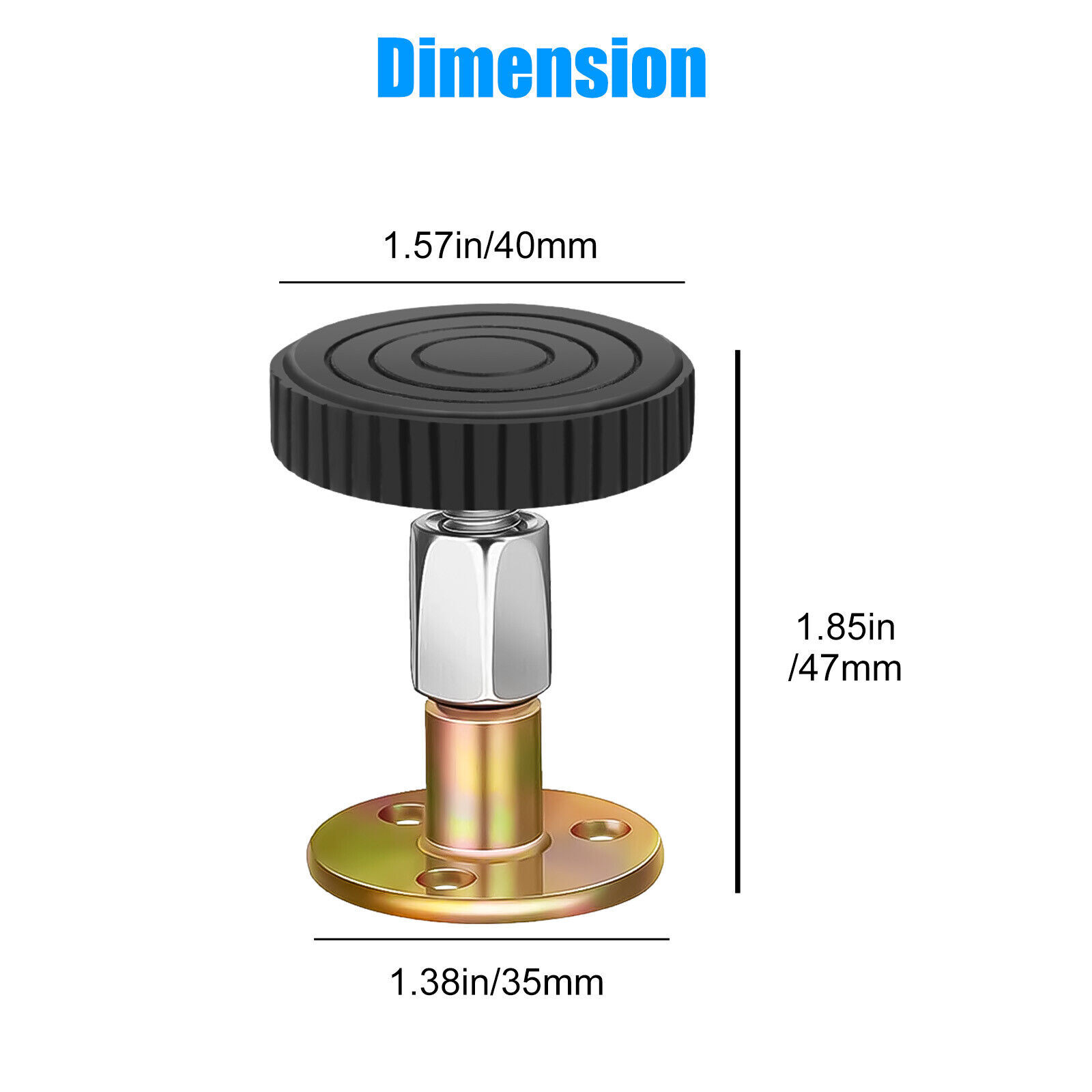 4X Threaded Bed Frame Anti-Shake Stabilizer Tool Adjustable Headboard Stoppers
