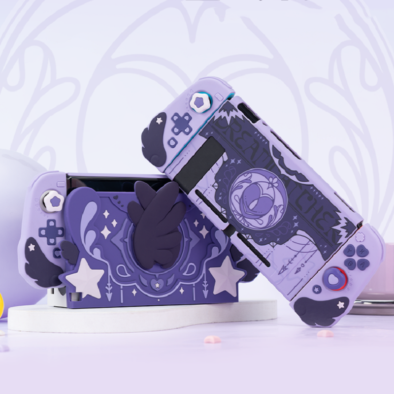 GeekShare Protective Case for Nintendo Switch/OLED and Joy Con Wing Star Dark