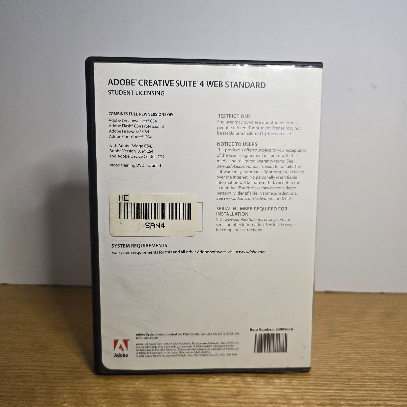 Adobe Creative Suite 4 Web Standerd