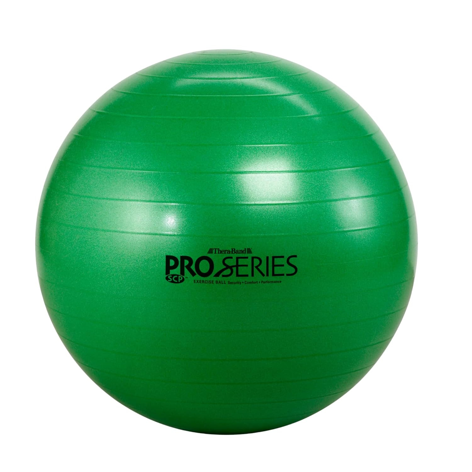 Pro Series Exercise Ball, 26" Green Stability Trainer for 5'7"–6'1" Users, Anti-