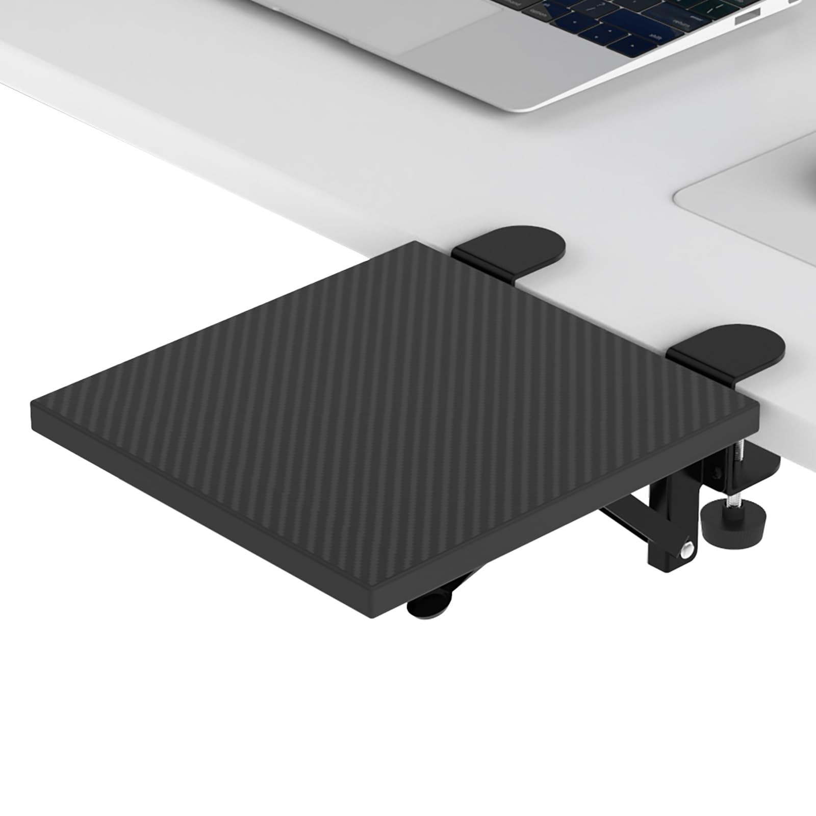 Sisyphy Ergonomics Desk Extender Tray, 9.5x9.1" Punch-Free Clamp on, Foldable...