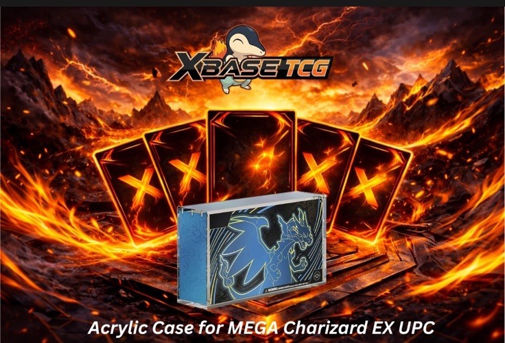 1x Acrylic Display Case for Pokemon Mega Charizard EX UPC BOX