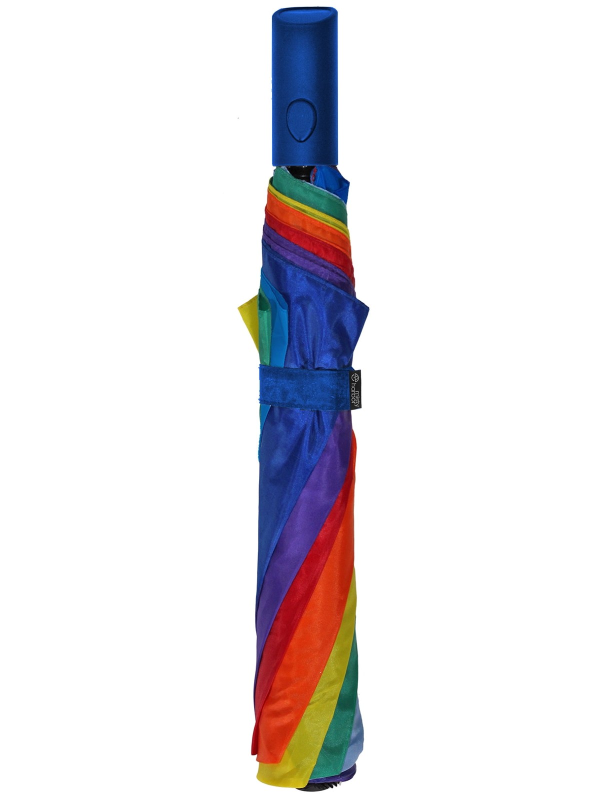 Misty Harbor Automatic Open Folding Rain Umbrella, Rainbow
