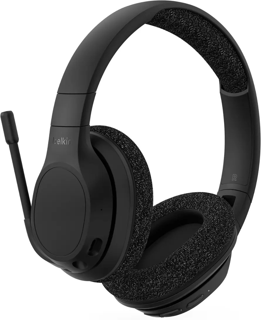Belkin SoundForm Adapt Wireless USB-C Over-Ear Foldable Headset - Black