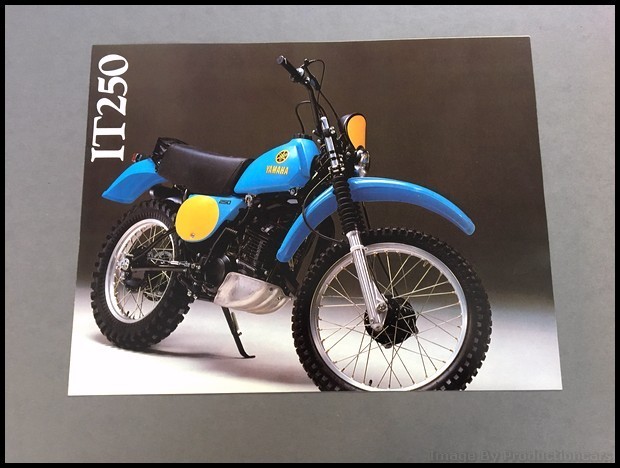 1978 Yamaha IT250 Motorcycle Dirt Bike Vintage Sales Brochure Folder