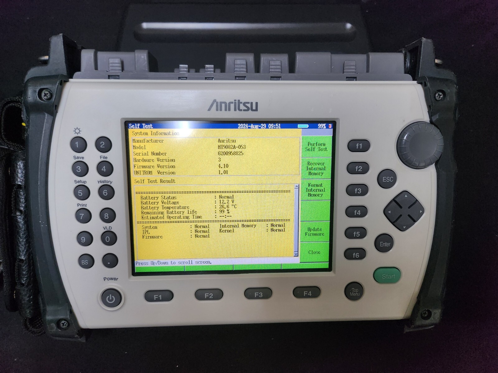Anritsu MT9082A : OTDR Optical Time Domain Reflectometer (8825)